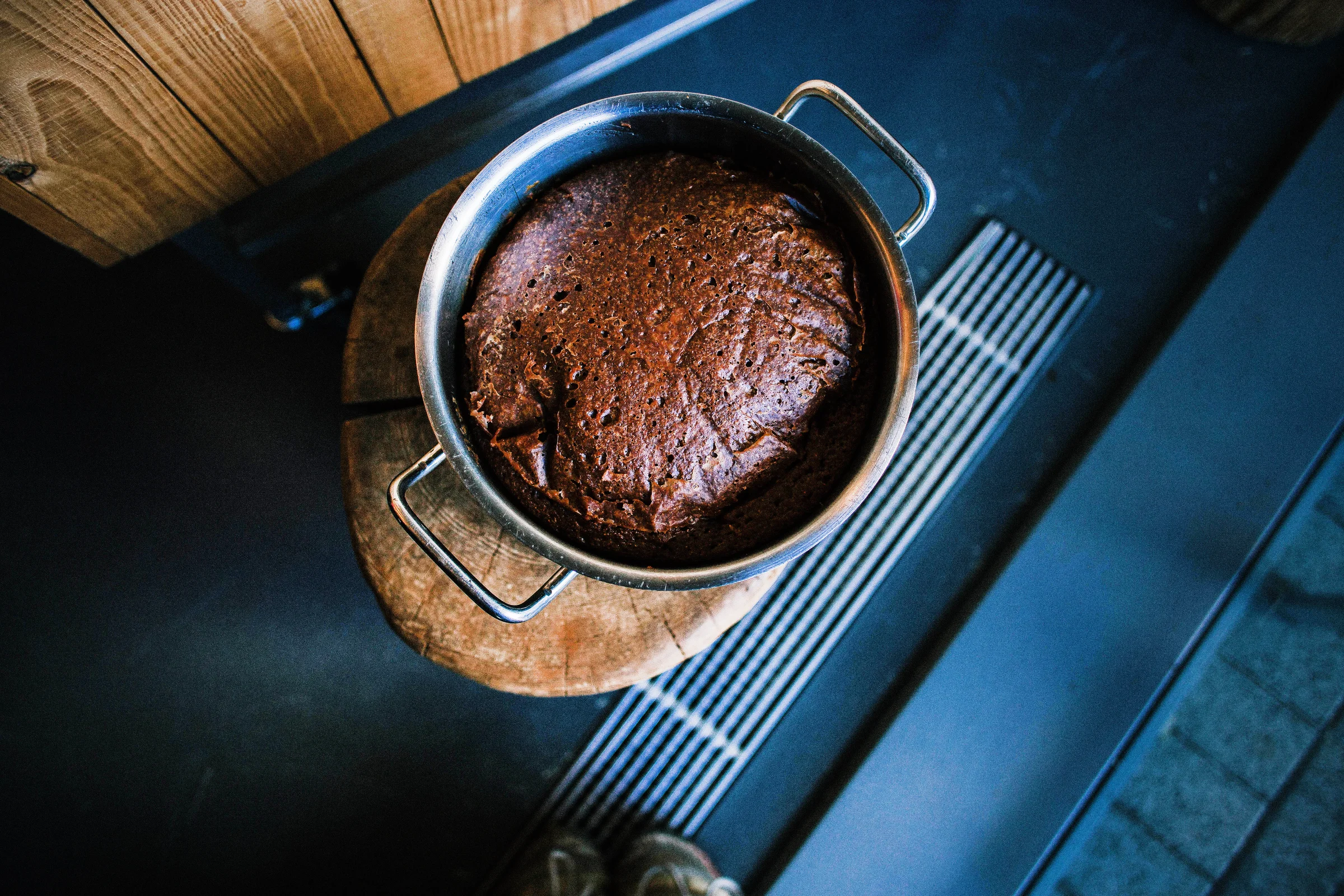Fontana baths Laugarvatn traditional Icelandic rye bread baked in a natural geothermal heat.