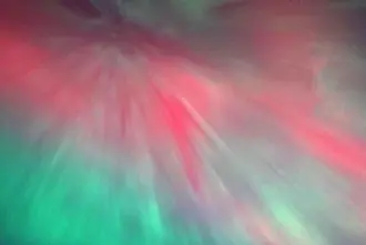 Red Aurora Borealis Lights.