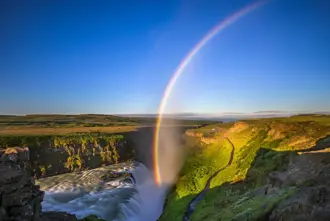Gullfoss Rainbow Iceland Large