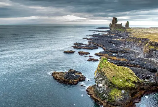 Londrangar At Snaefellsnes Peninsula In Iceland Large