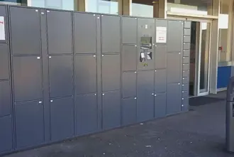 Outside Luggage Storage Bsi Bus Terminal Reykjavik Iceland.