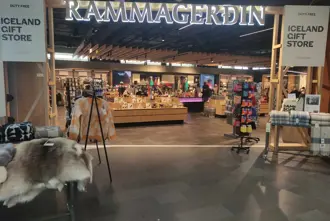 Rammagerðin Store at Keflavik Airport in Iceland.