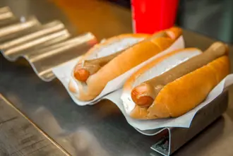 Hot Dogs Iceland With Mustard Large