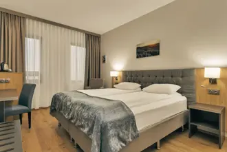 Double Room At Aurora Hotel Keflavik Airport.