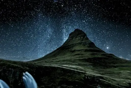 Iceland Dark Night Sky.