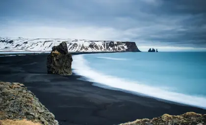 Reynisfjara Black Sand Beach Iceland Vik Coastline Scenic View Large2400x1800